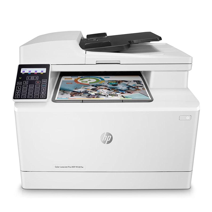 HP-LaserJet-Pro-MFP-M181fw-min.jpg پرینتر رنگی اچ پی LaserJet Pro MFP M181fw - Image 1